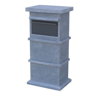 Vasp Pakketbrievenbus Pamplona Parcel - Natuursteen En Staal - Blauwe Hardsteen - 51x105x39cm