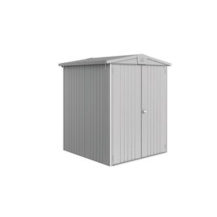 Biohort Metalen Tuinhuis Europa - Zilver Metallic - 172x156cm - Dubbele Deur