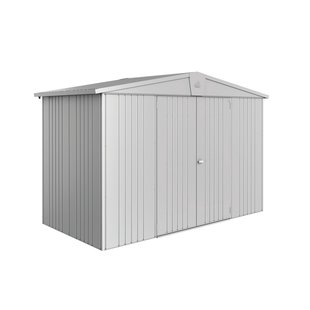 Biohort Metalen Tuinhuis Europa - Zilver Metallic - 316x156cm - Dubbele Deur