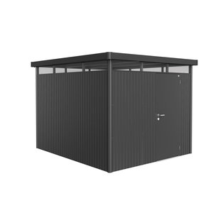 Biohort Metalen Tuinhuis Highline - Donkergrijs Metallic - 275x315cm