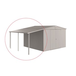 Biohort Europa 6/7 Afdak Zilver Metallic 150x300cm