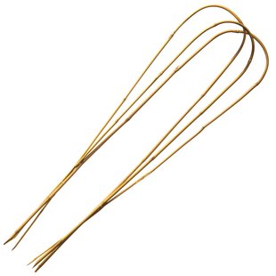 Nature Bamboestok Gebogen Naturel H120cmxø12 14mm 3 Stuks