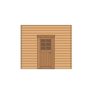 Solid Voorwand Met Enkele Deur ‘s7736’ Hout 270x255