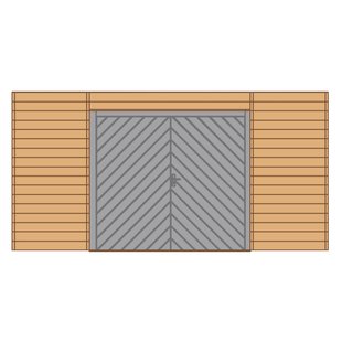 Solid Garagepoort Voor Carport 6 X 5 M Hout