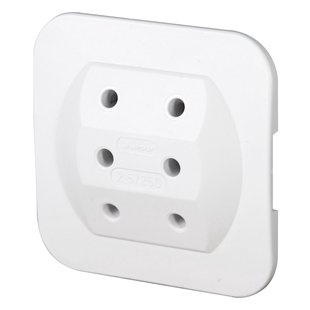 Kopp Stekker Adapter Euro 3-voudig Wit (2-pack)