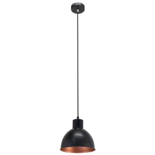 Eglo Vintage Hanglamp Truro 21cm Zwart Koper