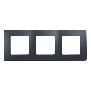 Legrand Afdekplaat 3-voudig Verticaal/horizontaal Niloe Antraciet