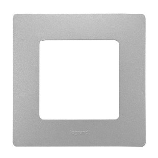 Legrand Afdekplaat 1-voudig Niloe Aluminium