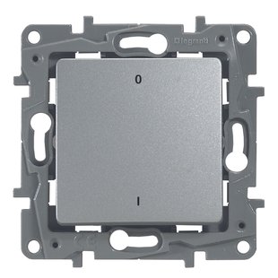 Legrand Dubbelpolige Inbouwschakelaar Niloé Zilver