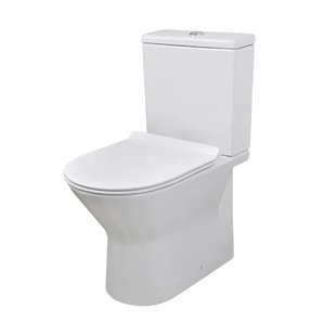 Aquazuro Livenza Duoblok Toilet Met Randloze Toiletpot - Wit