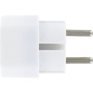 Kopp Stekker Adapter Euro Geaard 2-voudig Wit