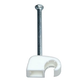 Kopp Spijkerclip 4-7mm Wit 50st.