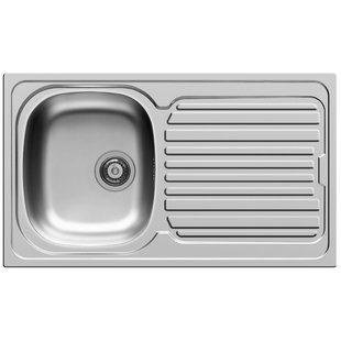 Nord Inox Spoelbak Aurore 1 Kom + 1 Afdruipplaat Roestvrij Staal