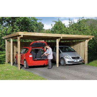 Weka Carport 618 Gr.1 Dubbel 576x398cm