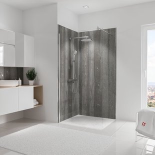 Set Van 2 Decodesign Wandpanelen, 100 X 210 Cm, Beton