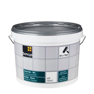 Sencys Buitenmuur Primer Wit 10l