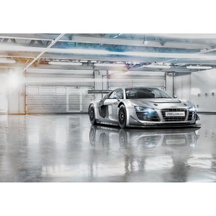 Komar Fotobehang Audi R8 Le Mans - Grijs - 2,54m X 368cm