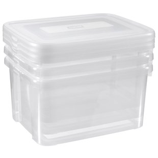 Curver Set Handy Box Transparant 3x25l