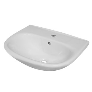 Aquavive Wastafel Serre Keramiek 55x44cm Wit