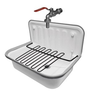 Aquavive Uitgietbak Ornain Staalplaat Wit