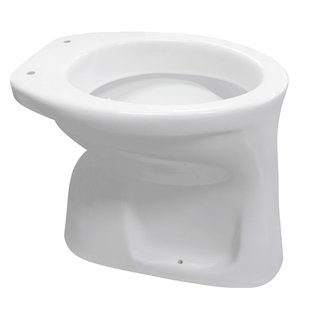 Aquavive Staande Toiletpot - Odet - Vlakspoel - Vloeruitgang - 46,5x36,5cm - Wit