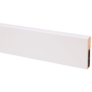 Cando Hoge Kabelgootplint Cubic - Wit - 240cm - 19x79mm