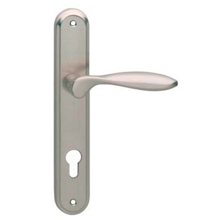 Intersteel Deurkruk Op Schild George - Zamak - Mat Nikkel - Cilindergat - Afstand 72 Mm