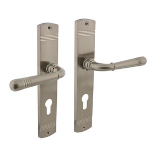 Intersteel Deurkruk Op Schild Helena - Zamak - Mat Nikkel - Cilindergat - Afstand 72 Mm