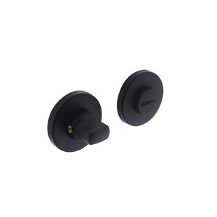 Intersteel Rozet Toilet-/badkamersluiting Rond Verdekt Kunststof Mat Zwart