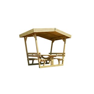 Weka Prieel + Picknicktafel Bavaria 662 190x154cm