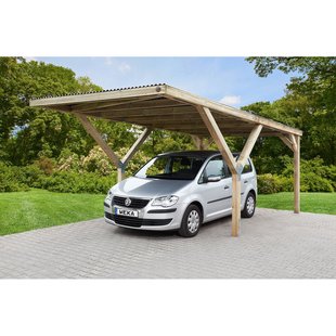 Weka Carport Y612 18,5m² 306x606cm