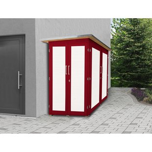 Weka Tuinkast Garten Q Kompakt Rood 224x217cm