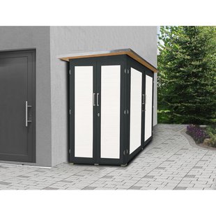 Weka Tuinkast Garten Q Kompakt Antraciet 224x217cm