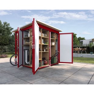 Weka Tuinkast Garten Q Multi Rood 224x217cm