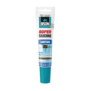 Bison Siliconenkit Super Silicone Sanitair Wit 150ml