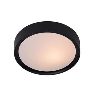 Lucide Plafondlamp Lex - Zwart - 33cm - 2xe27
