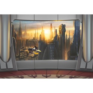 Fotobehang Coruscant View - Meerkleurig - 2,54m X 368cm