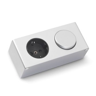 Tiger Opbouw Stopcontact Type F (nl-de) Grijs