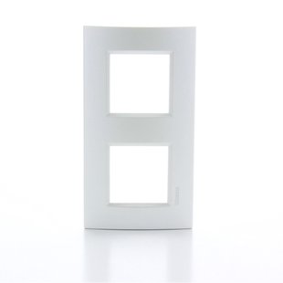 Bticino Afdekplaat Dubbel 2 Modules Livinglight 71mm Zilver