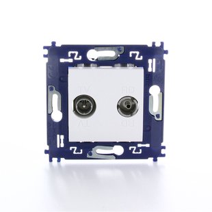 Bticino Stopcontact Tv/fm Schroefbevestiging Livinglight Wit