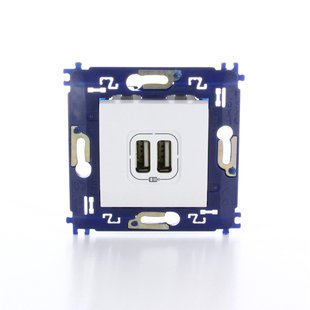 Bticino Usb-stopcontact 2-voudig Wit