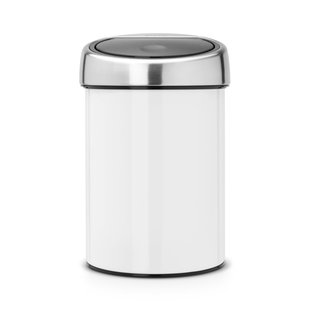 Brabantia Wandafvalemmer Touch Bin 3l Wit