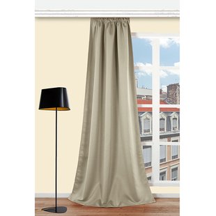 Verduisterend Kant En Klaar Gordijn Beige 140 X 250 Cm