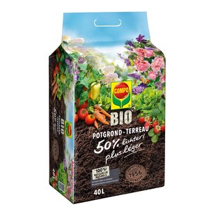 Compo Bio Potgrond Ca. 50% Lichter 40l