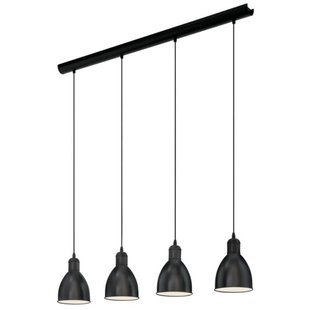 Eglo Hanglamp Priddy Zwart 4xe27
