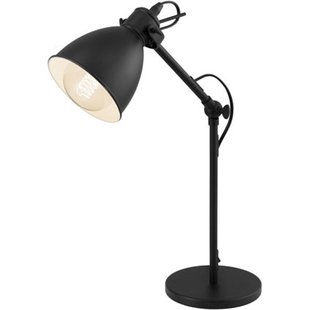 Eglo Bureaulamp Priddy Zwart 40w