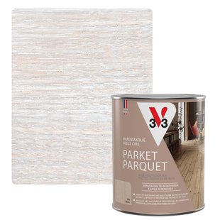 V33 Hardwaxolie Parket Extra Wit Mat 1l