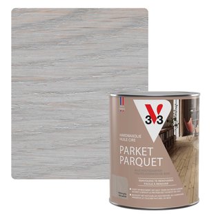 V33 Hardwaxolie Parket Patina Grijs Mat 1l