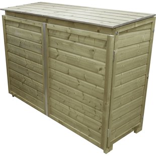 Lutrabox Afvalcontainerkast 3 Containers 176x65x125cm