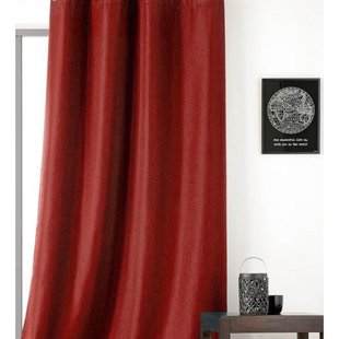 Amsterdam Lichtdoorlatend Kant En Klaar Gordijnrood 145 X 240 Cm